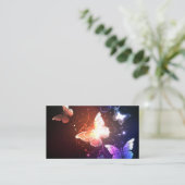 Glühende Nachtschmetterlinge Rabattkarte (Stehend Vorderseite)