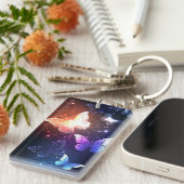 Glühende Nachtschmetterlinge Schlüsselanhänger (Vorderseite rechts)