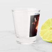 Glühende Nachtschmetterlinge Schnapsglas (Links)