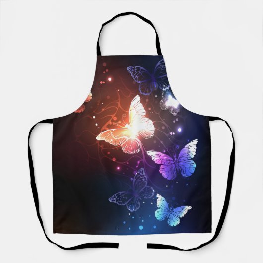 Glühende Nachtschmetterlinge Schürze (Vorderseite)