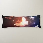 Glühende Nachtschmetterlinge Seitenschläferkissen (Rückseite)