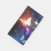Glühende Nachtschmetterlinge Serviette (Ecke)