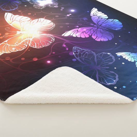 Glühende Nachtschmetterlinge Sherpadecke (3/4)