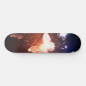 Glühende Nachtschmetterlinge Skateboard (Horizontal)