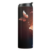 Glühende Nachtschmetterlinge Thermosbecher (Nach links gedreht)