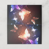 Glühende Nachtschmetterlinge Treuekarte (Außenseite Aufgefaltet)