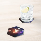 Glühende Nachtschmetterlinge Untersetzer (Vor Ort)