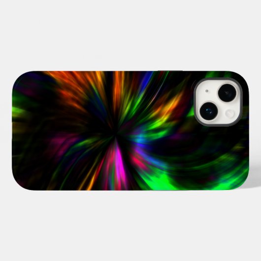 Glühende Neon Art Moderne Psychedelic Trendy Case-Mate iPhone Hülle (Rückseite (Horizontal))