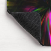 Glühende Neon Art Moderne Psychedelic Trendy Mousepad (Ecke)