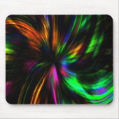 Glühende Neon Art Moderne Psychedelic Trendy Mousepad (Vorne)