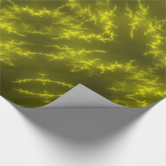 Glühende Neon Electric Thunder Bolzen Geschenkpapier (Ecke)