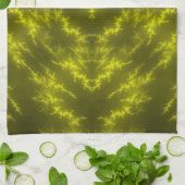 Glühende Neon Electric Thunder Bolzen Geschirrtuch (Gefaltet)