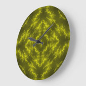 Glühende Neon Electric Thunder Bolzen Große Wanduhr (Winkel)