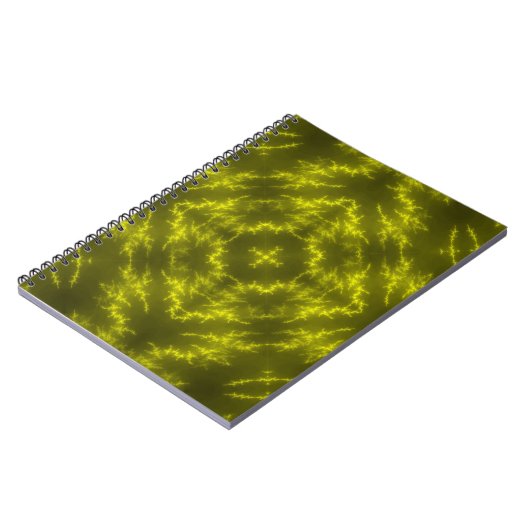 Glühende Neon Electric Thunder Bolzen Notizblock (Linke Seite)