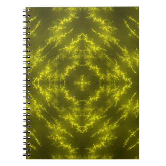 Glühende Neon Electric Thunder Bolzen Notizblock (Vorderseite)