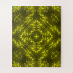 Glühende Neon Electric Thunder Bolzen Puzzle