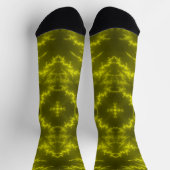 Glühende Neon Electric Thunder Bolzen Socken (Oben)
