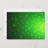 Glühende Neon Tree Weihnachtsfeier Party Einladung (Rückseite)