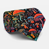 Glühende Neonbiolumineszenz-Pilze Krawatte (Gerollt)