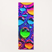 Glühende Neonwassertropfen Kunst Yogamatte (Vorderseite)