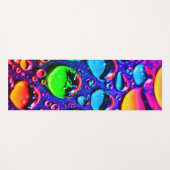 Glühende Neonwassertropfen Kunst Yogamatte (Vorderseite (Horizontal))