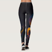 Glühende Octopus-Leggings Leggings (Rückseite)