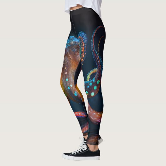 Glühende Octopus-Leggings Leggings (Links)