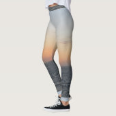 Glühende orange Sonnenuntergang-Leggings Leggings (Links)