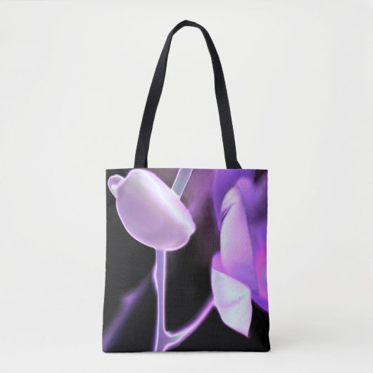 Glühende Orchid-Drucktasche Tasche (Vorderseite)