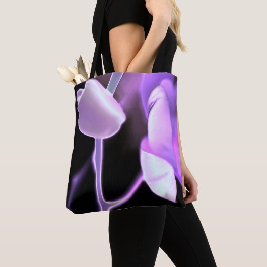 Glühende Orchid-Drucktasche Tasche (Von Nahem)