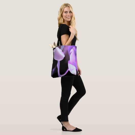 Glühende Orchid-Drucktasche Tasche (Am Model)