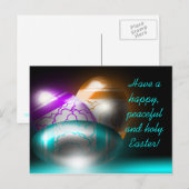 Glühende Osterei-Postkarte Feiertagspostkarte (Vorne/Hinten)