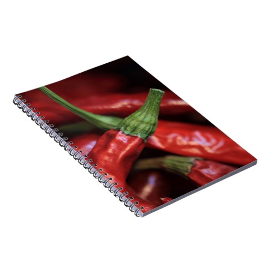 Glühende Paprikaphotographie Notizblock (Rechte Seite)