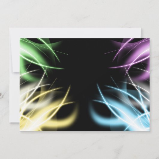 Glühende Party Einladungen (Rückseite)