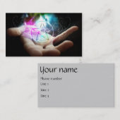 Glühende Pentagramm-Visitenkarten Visitenkarte (Vorne/Hinten)