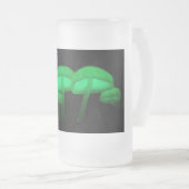 Glühende Pilze Mattglas Bierglas (VorderseiteRechts)