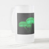 Glühende Pilze Mattglas Bierglas (Vorderseite Links)