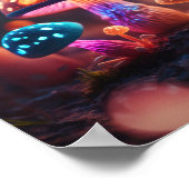 Glühende Pilze Poster (Ecke)