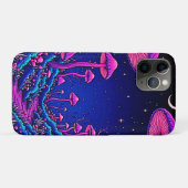 Glühende Psychedelic Mushroom Forest Night Case-Mate iPhone Hülle (Rückseite (Horizontal))