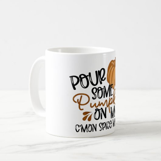 Glühende Pumpkin Halloween-Tasse Kaffeetasse (Vorderseite Links)