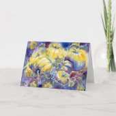 Glühende Pumpkins Blank Notecard Dankeskarte (Vorderseite)