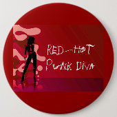 Glühende Punkdiva Button (Vorderseite)