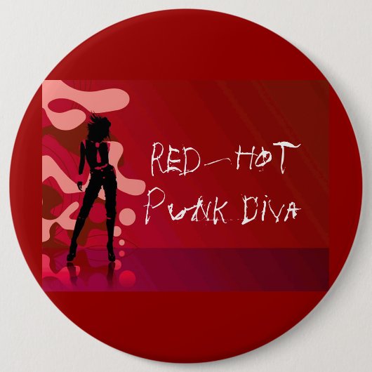 Glühende Punkdiva Button (Vorderseite)