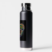 Glühende Quallen-Kontur Trinkflasche (Links)