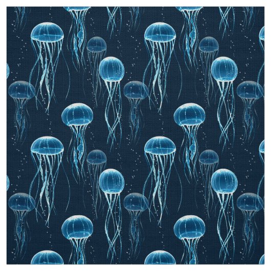 Glühende Quallen Stoff (Muster)