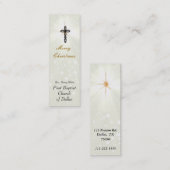 Glühende quere religiöse Visitenkarte (Vorne/Hinten)