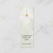 Glühende quere religiöse Visitenkarte (Rückseite)