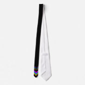 Glühende Rainbow Heart Necktie Krawatte (Rückseite)