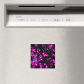Glühende rosa Blume Magnet (In Situ (Geschirrspüler))