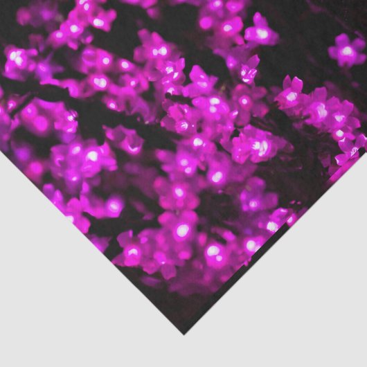 Glühende rosa Blumen-Lichter Seidenpapier (Ausschnitt)